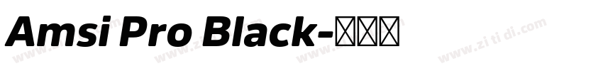 Amsi Pro Black字体转换